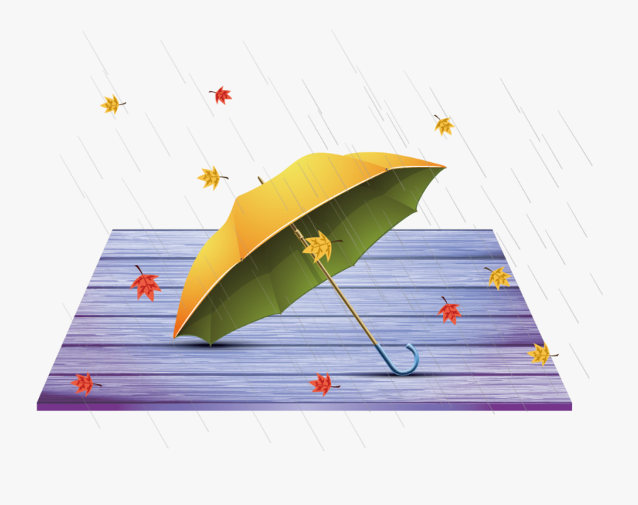 Ftestickers Clipart Umbrella Autumn - Autumn, Transparent Clipart