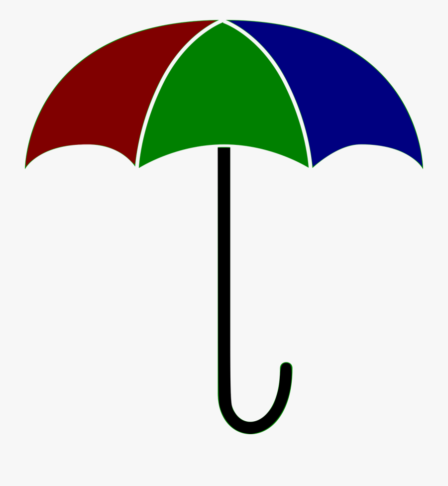 Umbrella, Colored, Weather, Colorful Umbrellas, Rain - Sombrinha Desenho, Transparent Clipart