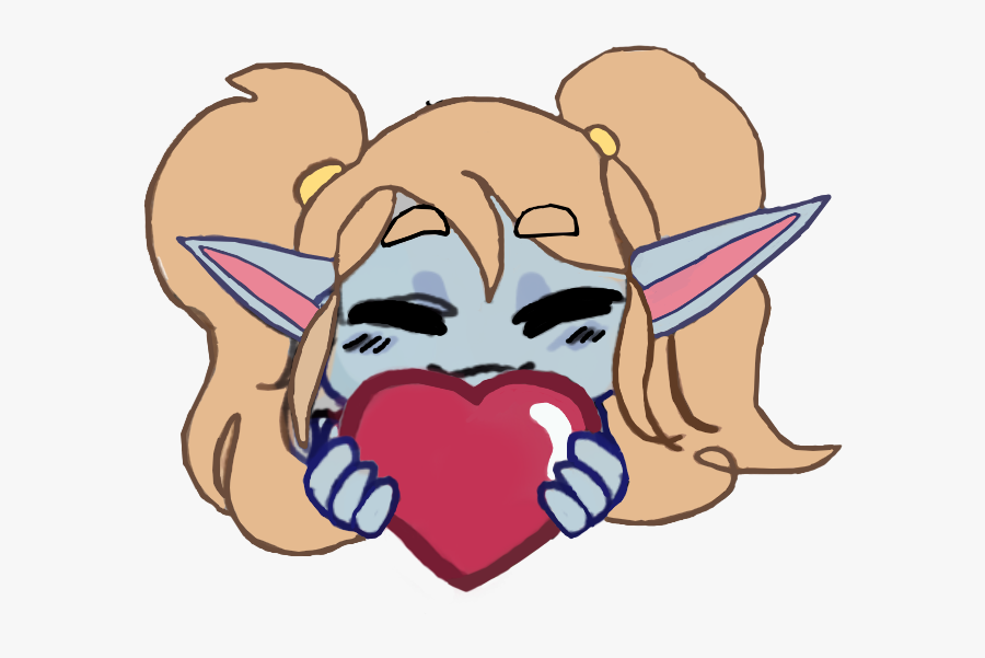 New <3 Emote For The Poppy Mains Discord Drawn By @girlxpirate - Poppy Emotes Discord, Transparent Clipart