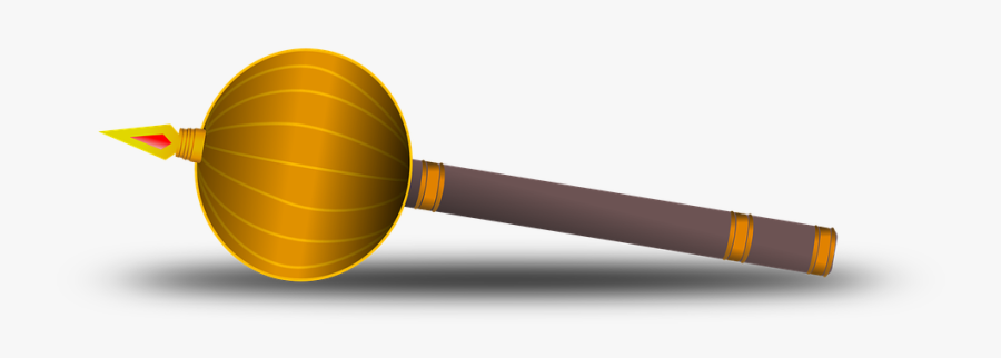 Scepter, Mahabharata, Ancient, India, Mace, Mythology - Indian Scepter, Transparent Clipart