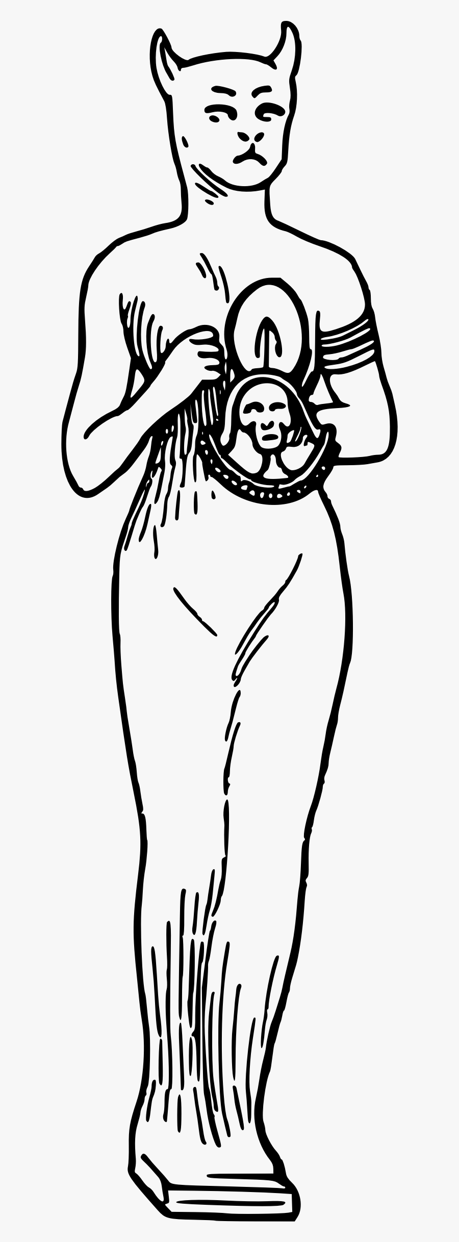 Egyptian Cat Goddess Clip Arts - Cat, Transparent Clipart