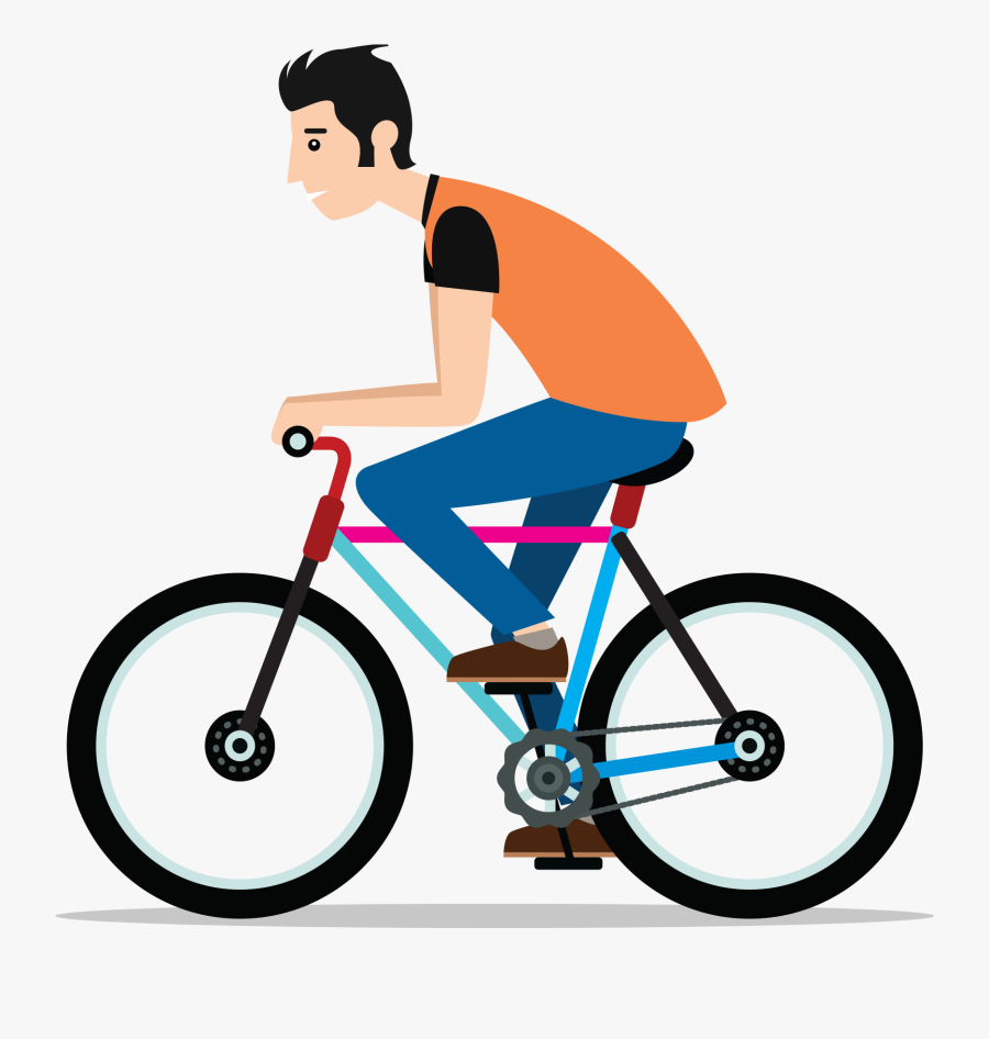 Ride A Bike Png, Transparent Clipart