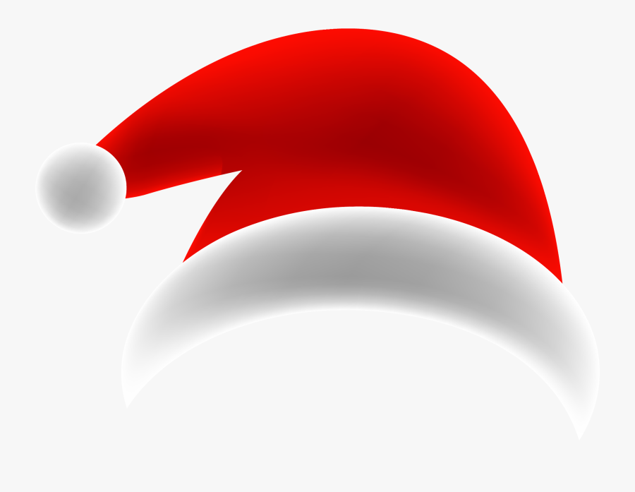 Christmas Hat Simple Png - Christmas Hat On Circle, Transparent Clipart
