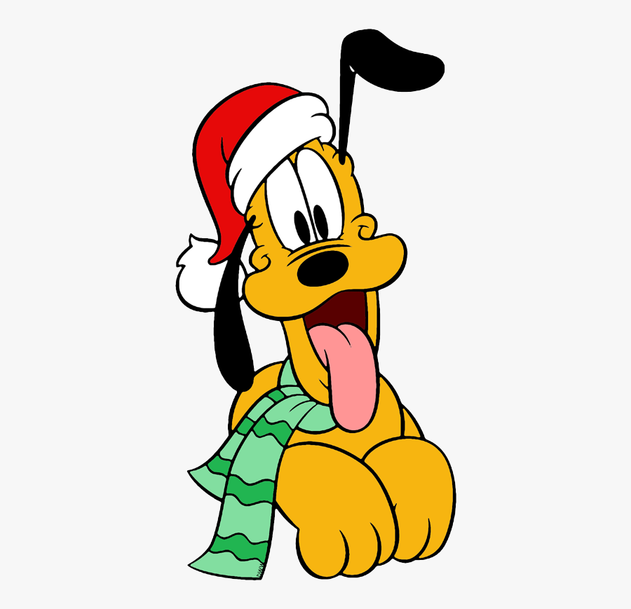 Pluto With Chrismas Hat, Transparent Clipart