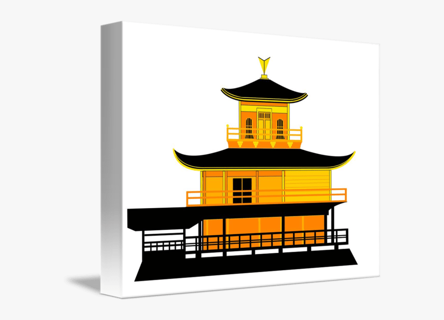 Golden Temple Clipart 2 By Heather - Golden Pavilion Floor Plan Japan, Transparent Clipart