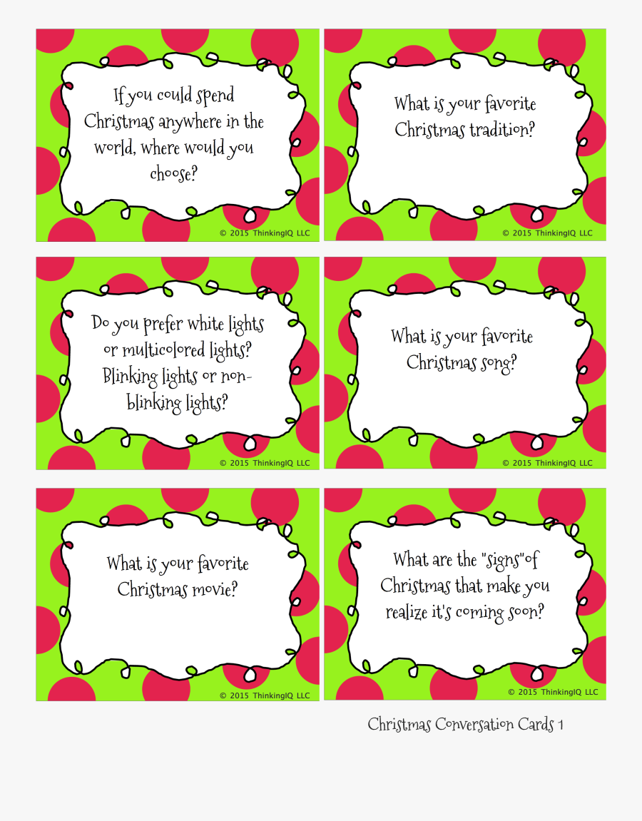 Appropriate Dinner Conversation - Funny Christmas Conversation Starters, Transparent Clipart