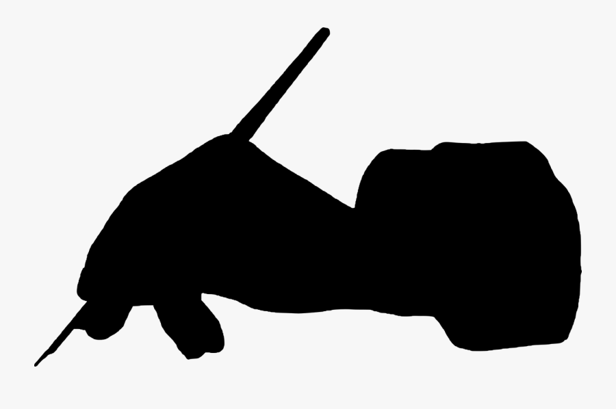 Writer Silhouettes, Transparent Clipart