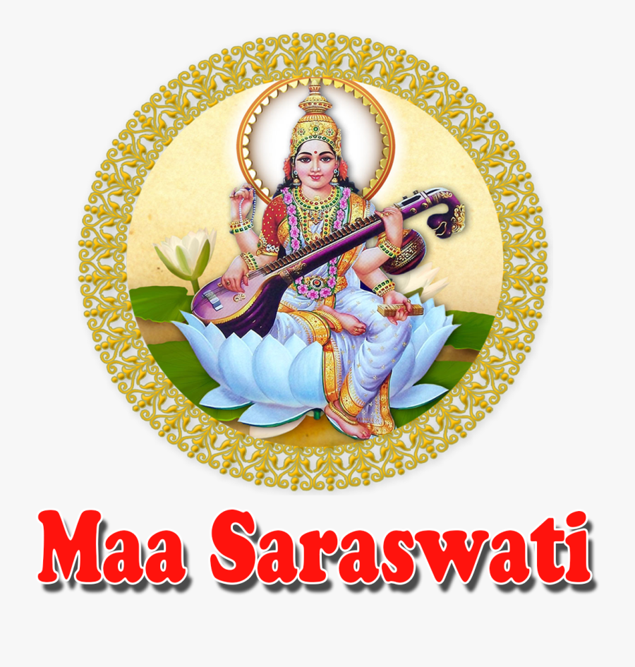 Saraswati Puja 2019 Png - Goddess Saraswati, Transparent Clipart
