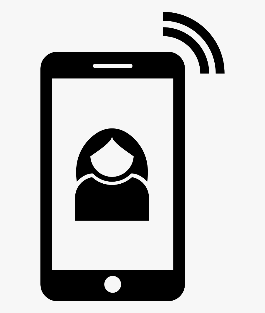 Girl Svg Png Icon - Mobile Calling Icon Png, Transparent Clipart
