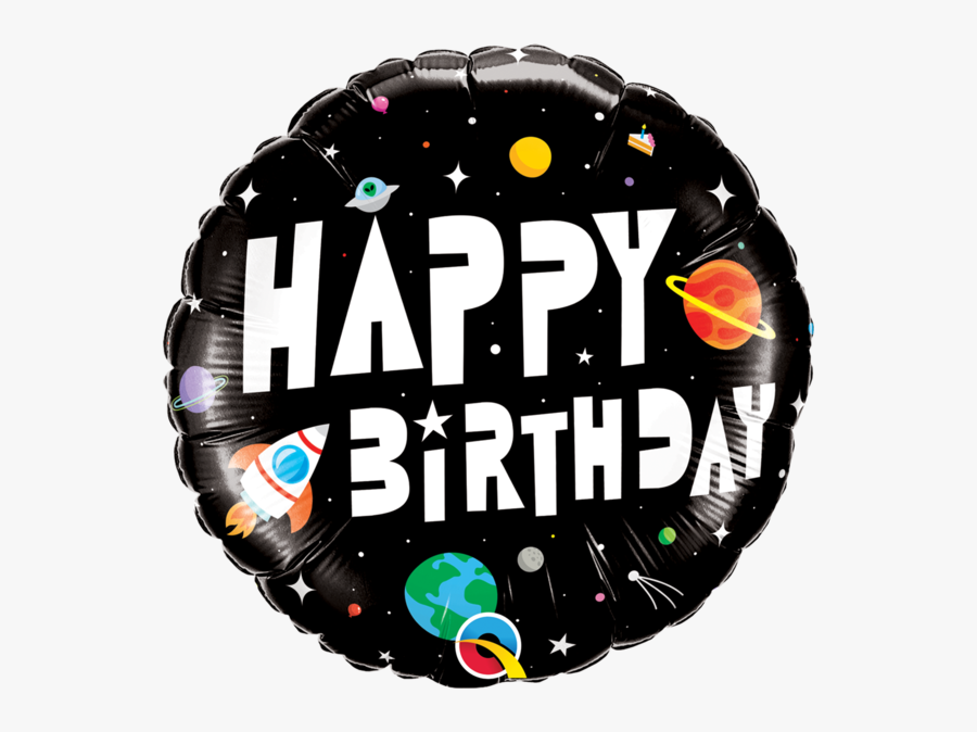 18 - Happy Birthday Man Spase, Transparent Clipart