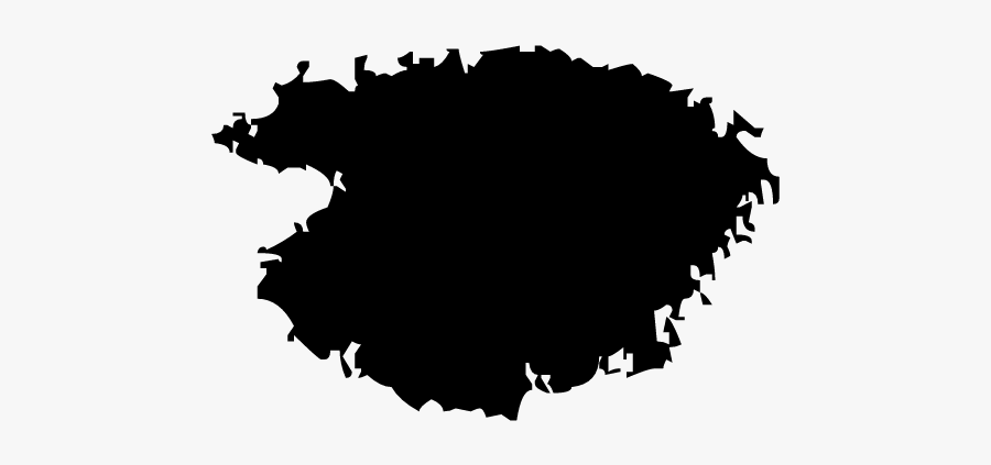 Paintbrush Black And White Silhouette - Illustration, Transparent Clipart