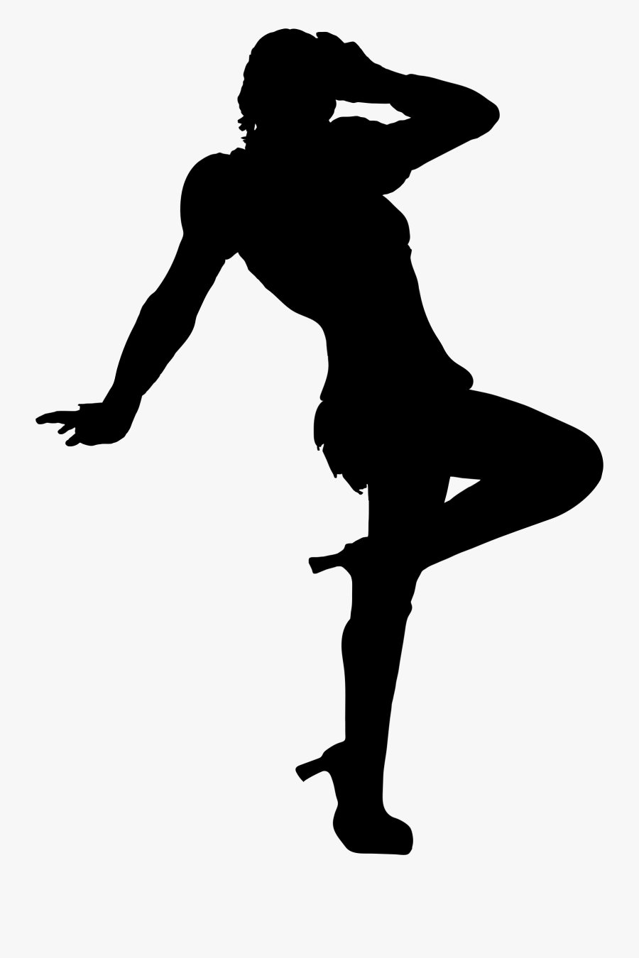 Paintbrush Clipart Silhouette - Woman Pose Silhouette Png, Transparent Clipart
