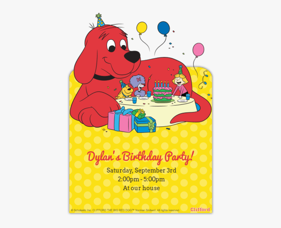 Clifford The Big Red Dog, Transparent Clipart