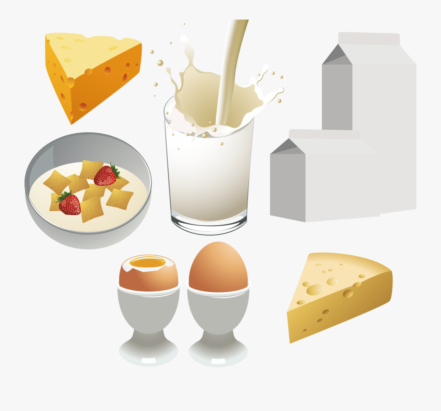 Breakfast Dairy Product Food Clip Art And - Breakfast Vector , Free