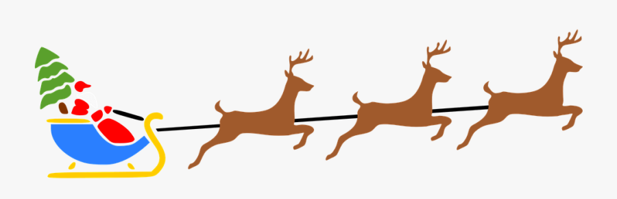 Thumb Image - Santa Sleigh Clipart Transparent Background, Transparent Clipart