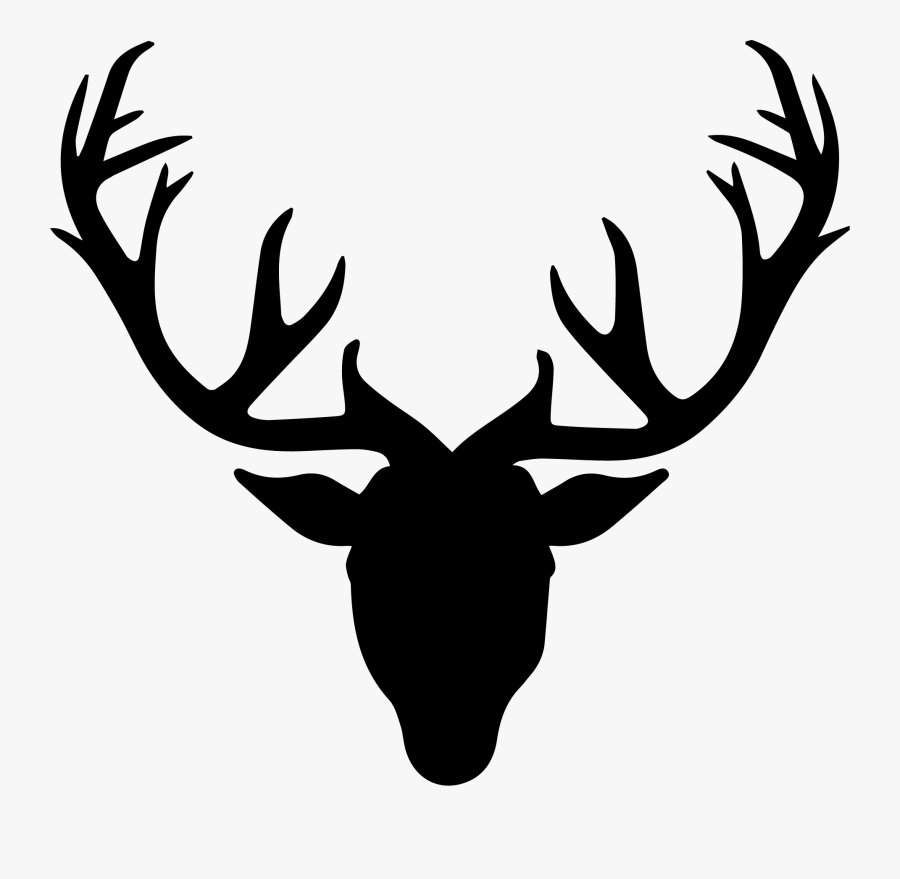 Deer Drawing Clip Art - Deer Horns Silhouette, Transparent Clipart