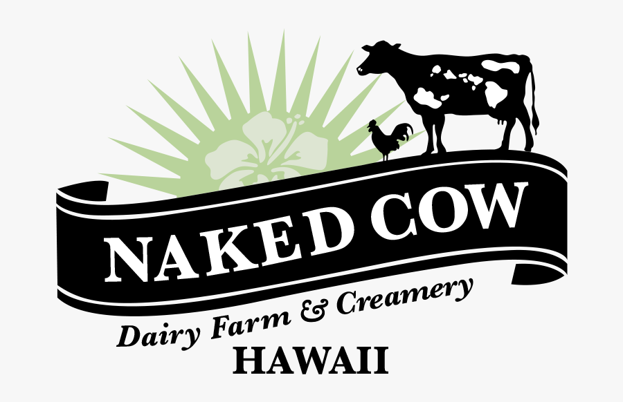 Naked Cow Dairy Logo, Transparent Clipart