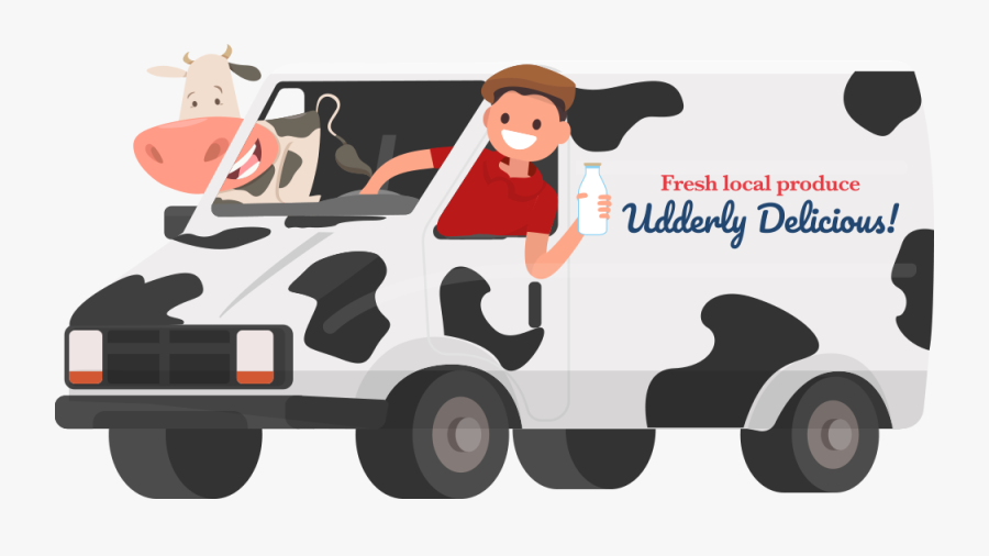 Milk Deliveries Hero - Cartoon, Transparent Clipart