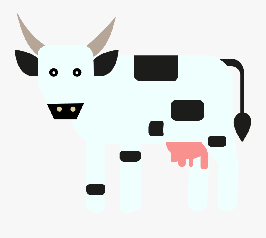 Dairy Cow, Transparent Clipart