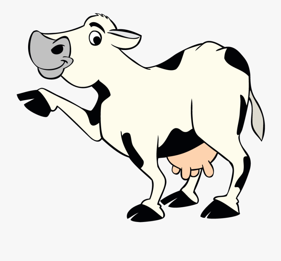 Pointing Cow, Transparent Clipart