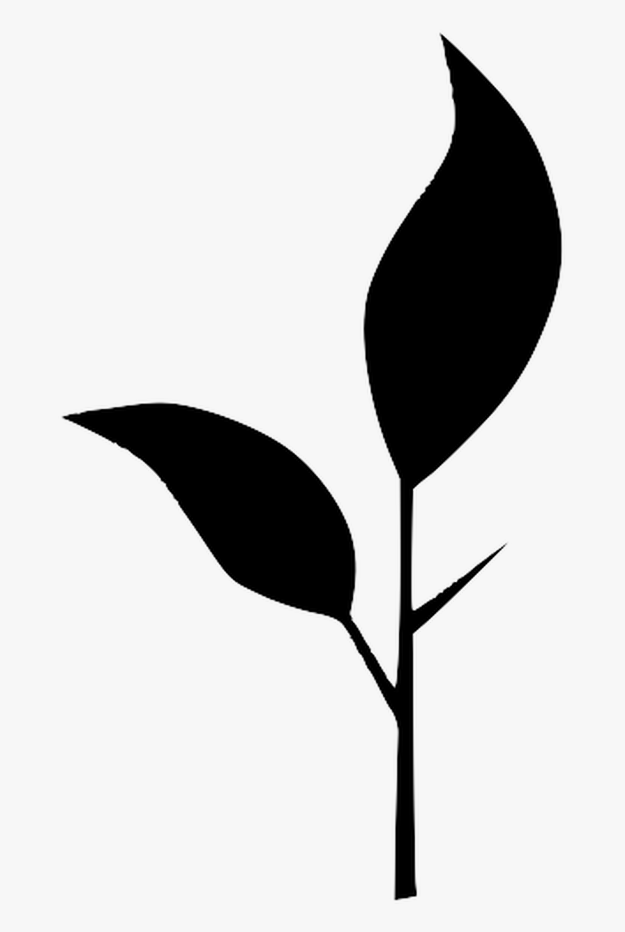 Leaf Black Transparent Jpg, Transparent Clipart
