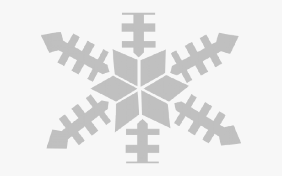 Gray Snowflake Clipart, Transparent Clipart