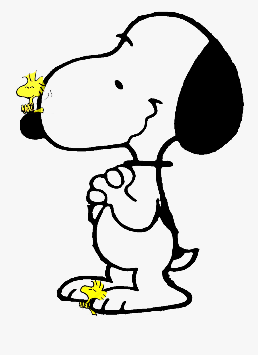 Peanut Clipart Nutshell - Snoopy Png Black N White, Transparent Clipart