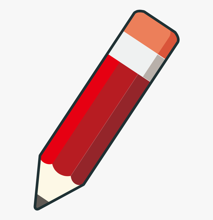 Clip Art L Pis Vermelho Gratis - Red Pencil Clipart Png, Transparent Clipart