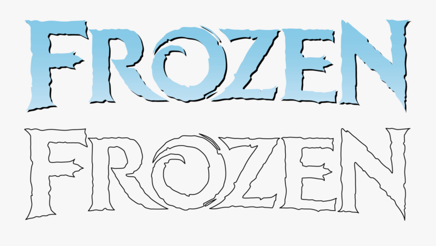 Transparent Disney Frozen Snowflake Clipart - Frozen Logo Line Art, Transparent Clipart