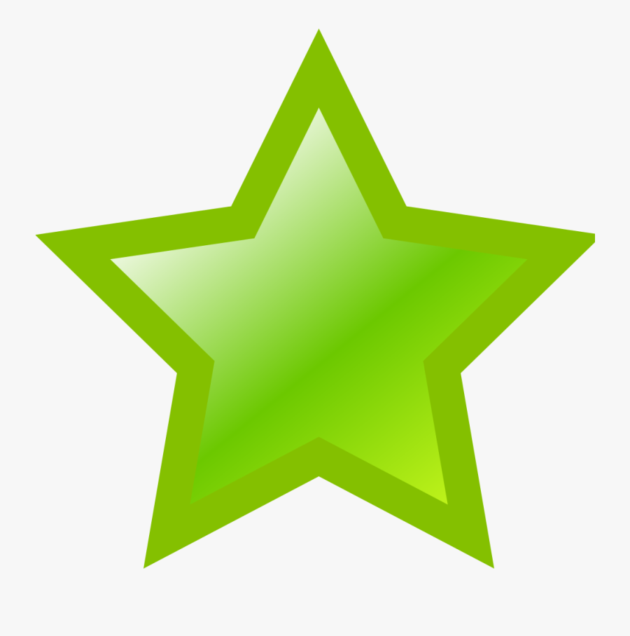 Green Star Clip Art, Transparent Clipart
