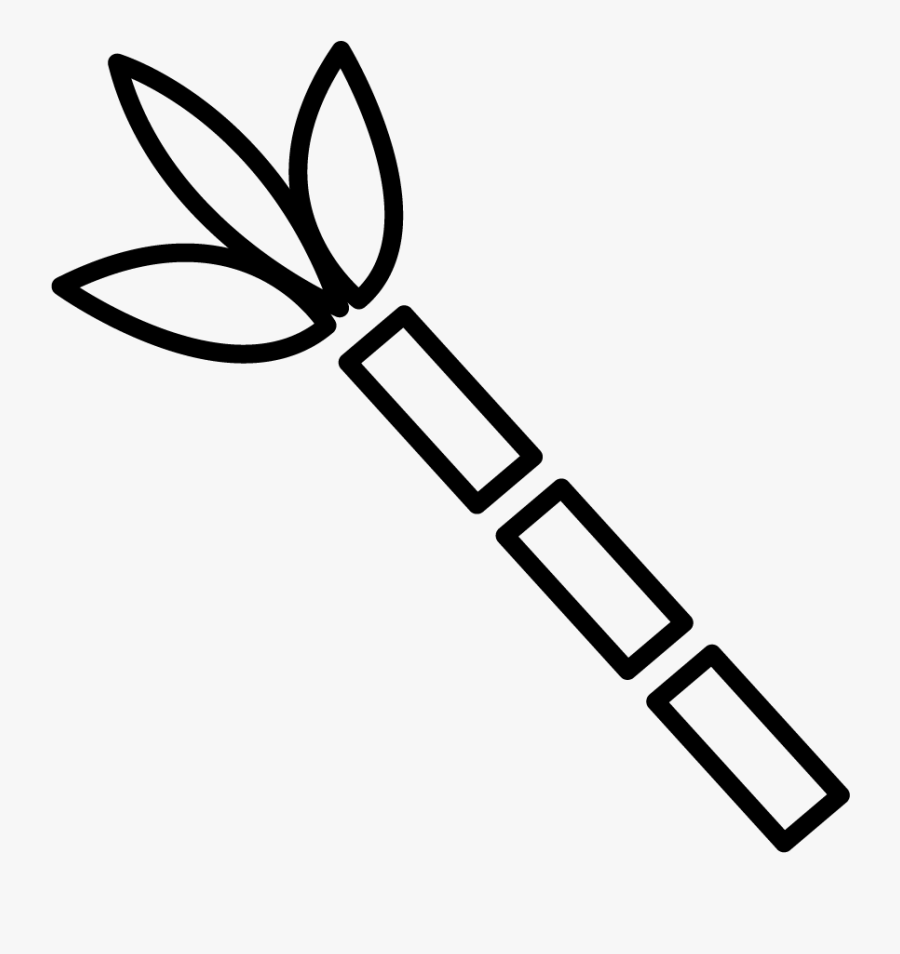 Sugarcane - Line Art, Transparent Clipart