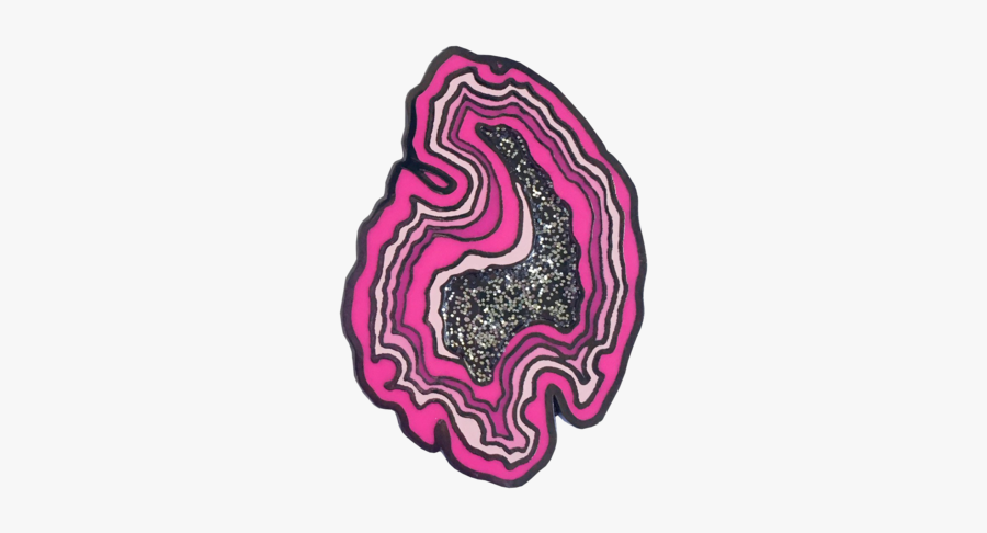 Geode Vagina Pin - Illustration, Transparent Clipart