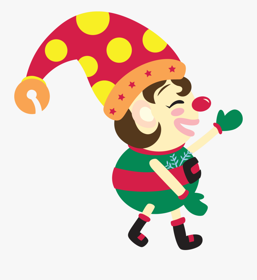 Christmas Elf Fake Tattoo, Christmas Elf Temporary - Cartoon, Transparent Clipart