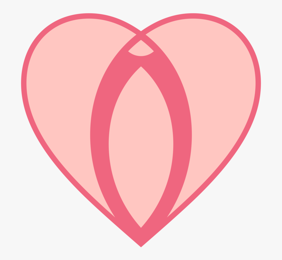 2000px Heart Symbol Vulva Shape Hypothesis Illustration - Vulva Symbol, Transparent Clipart