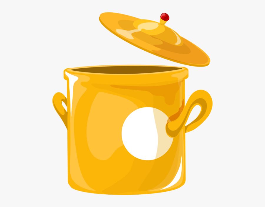 Desenho De Panela Amarela, Transparent Clipart