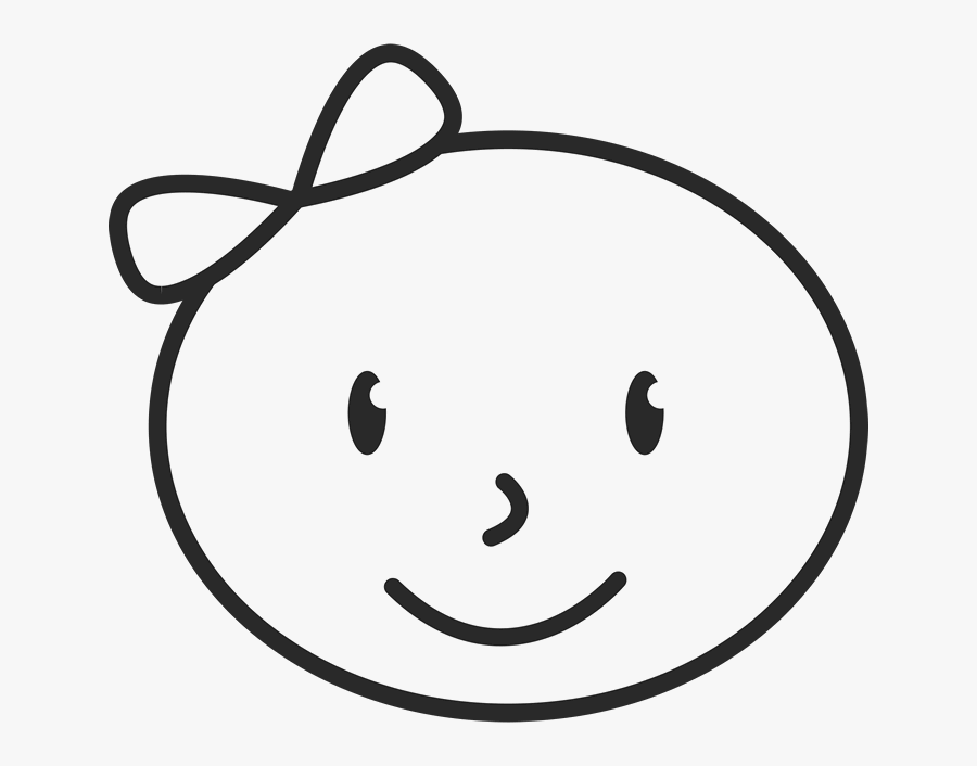 Baby Girl Stick Figure, Transparent Clipart