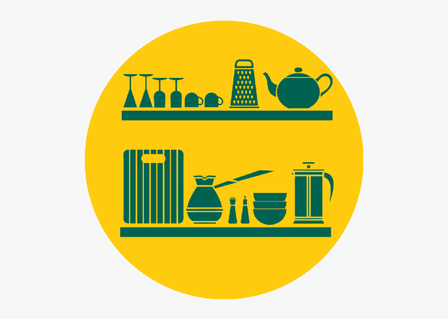 Kitchen Icons Round Picture - Kitchen Icon Round, Transparent Clipart