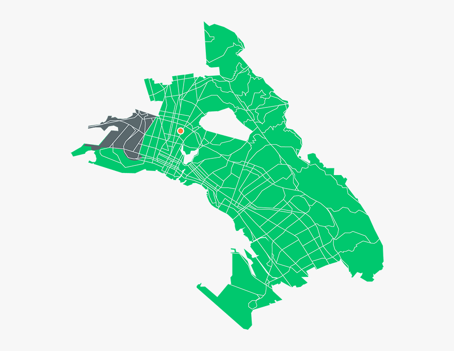 Image Description - Oakland City Map, Transparent Clipart