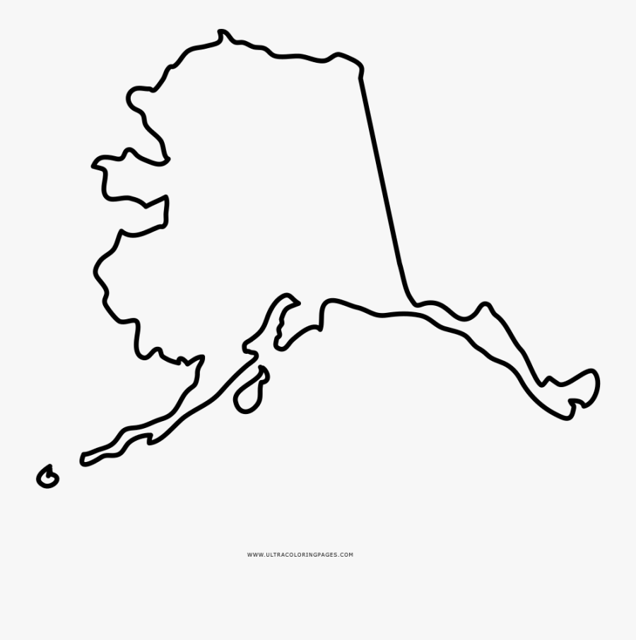 Transparent Alaska Clipart - Alaska State Outline Transparent, Transparent Clipart