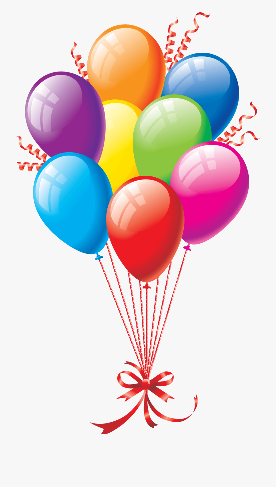 Happy Birthday Clipart Tubes - Transparent Background Balloon Clipart