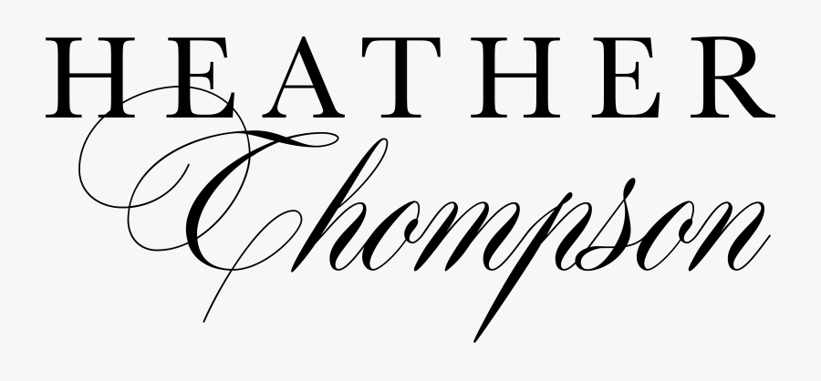 Heather Thompson - Calligraphy, Transparent Clipart