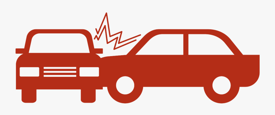 Icon Of Two Cars Crashing Into Each Other - Car Accident Noun Project, Transparent Clipart