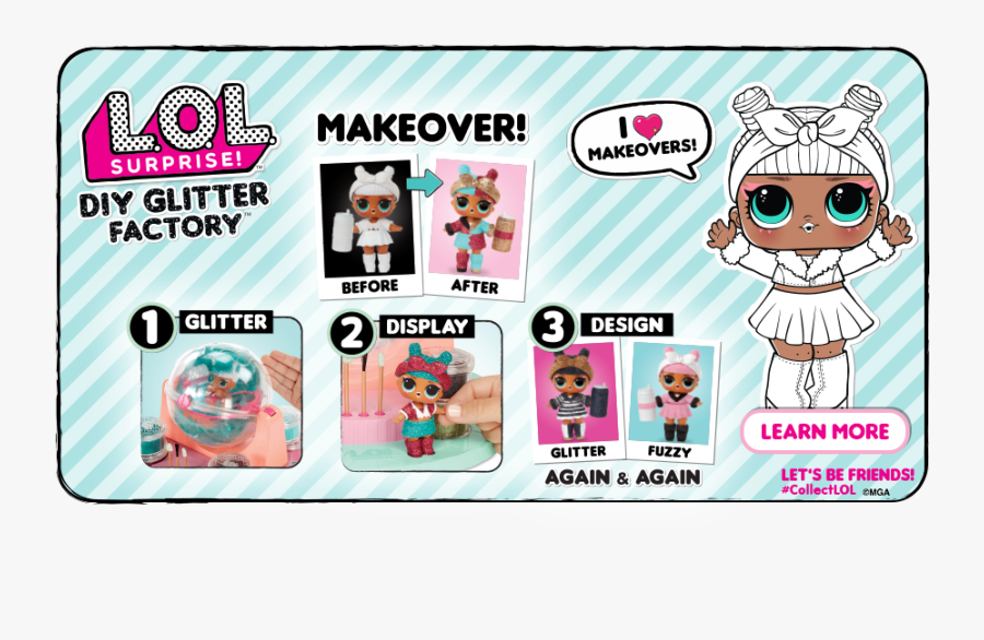 lol diy glitter station