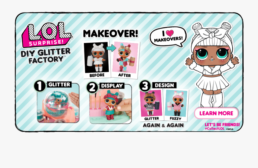 Lol Surprise Diy Glitter Factory, Transparent Clipart