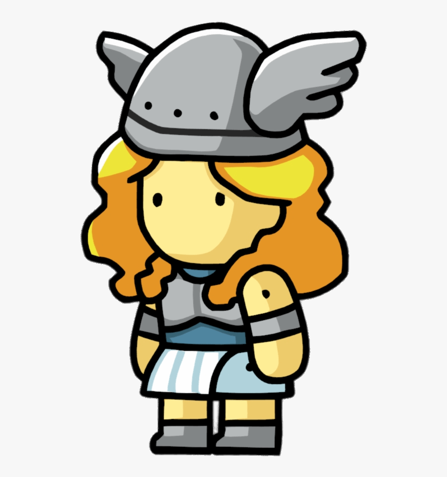 Scribblenauts Valkyrie The Viking - Cartoon, Transparent Clipart