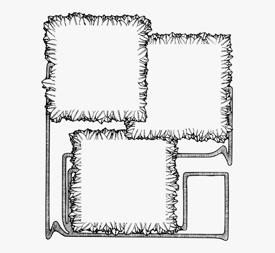 Picture Frame,line Art,square - Line Art, Transparent Clipart