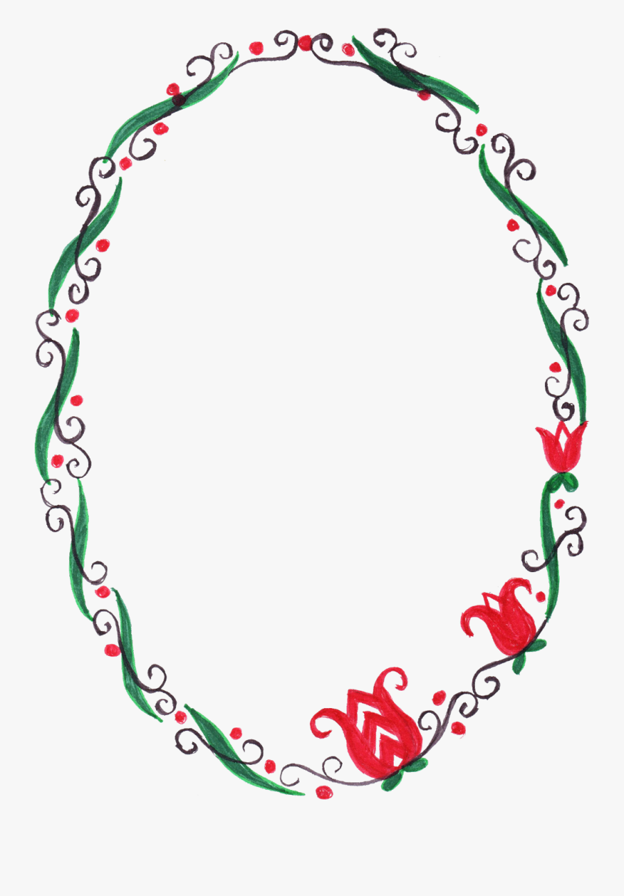 #freetoedit #easterdecor #ftestickers #easter #egg - Oval Flower Border Clip Art, Transparent Clipart