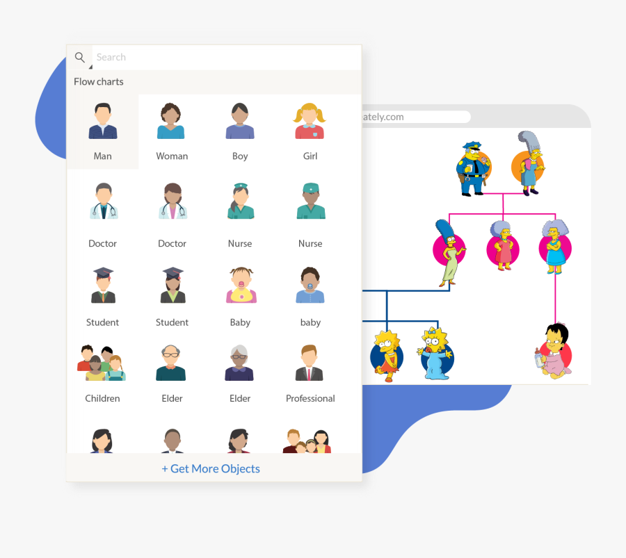 Draw Flow Chart For Family Tree, Transparent Clipart