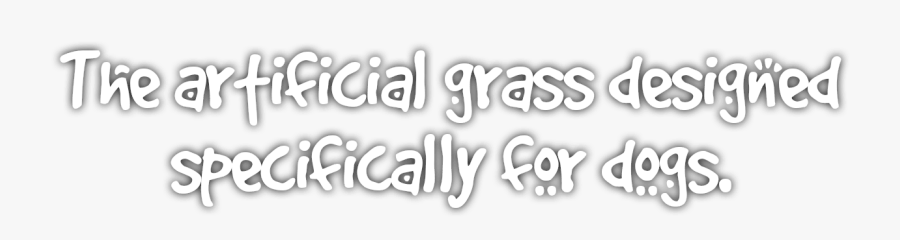 Artificial Grass Designed For Dogs - Calligraphy, Transparent Clipart