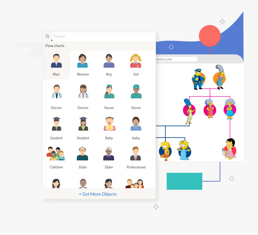 Draw Flow Chart For Family Tree, Transparent Clipart